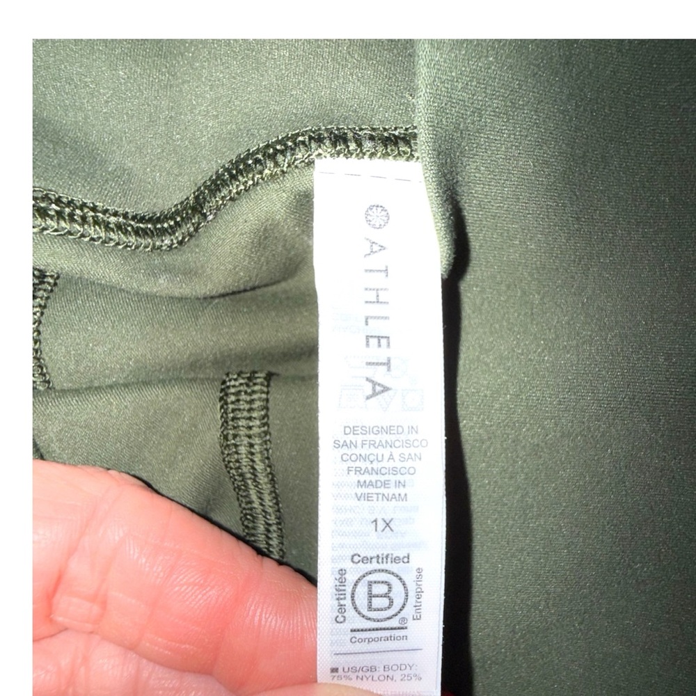 ATHLETA Salutation Stash High Rise 7/8 Legging -1X Aspen Olive - Picture 10 of 14